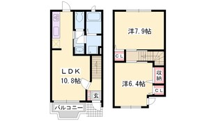 ひめじ別所駅 徒歩17分 1階の物件間取画像